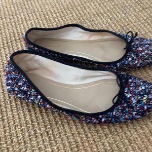 Ann Taylor tweed ballet flats